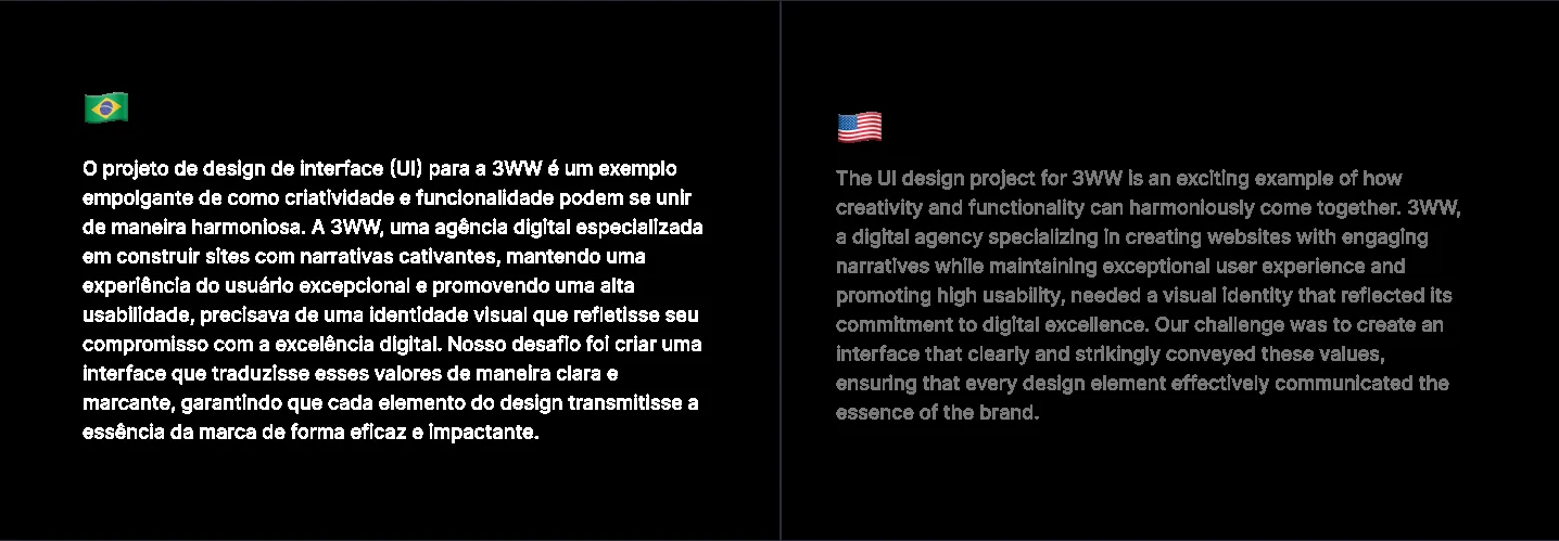 3WW Website — seção de destaque
