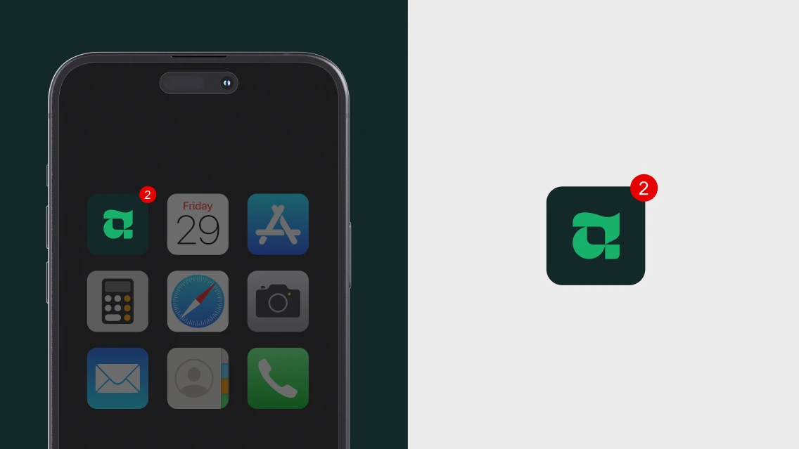 AgroPay — app e ícone no iPhone