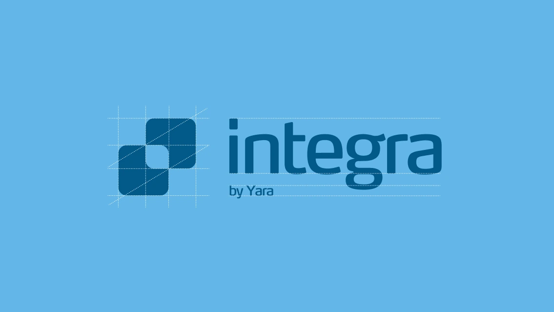 Integra by Yara — construção do logotipo