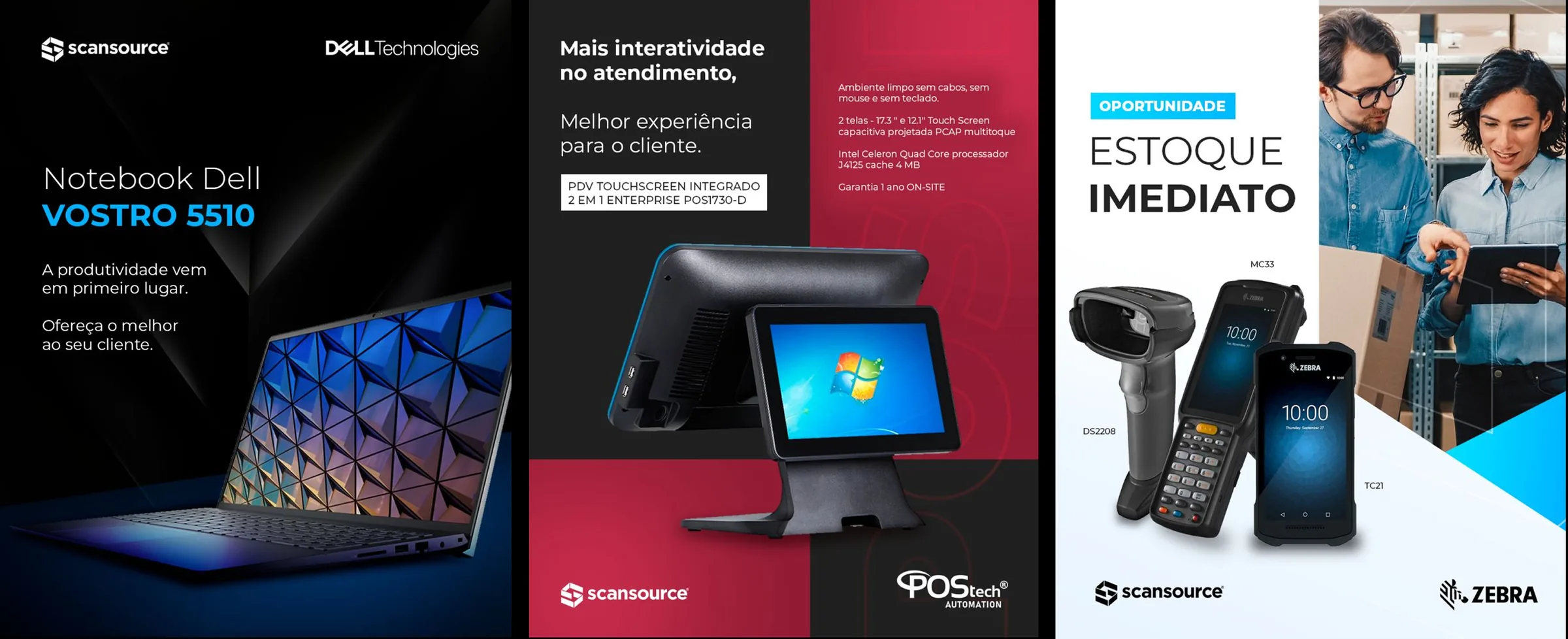 Social media para ScanSource — Dell Vostro, POSTech e Zebra