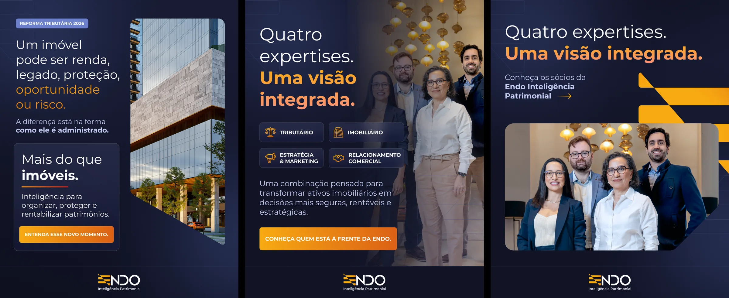 Social media para ENDO — inteligência patrimonial